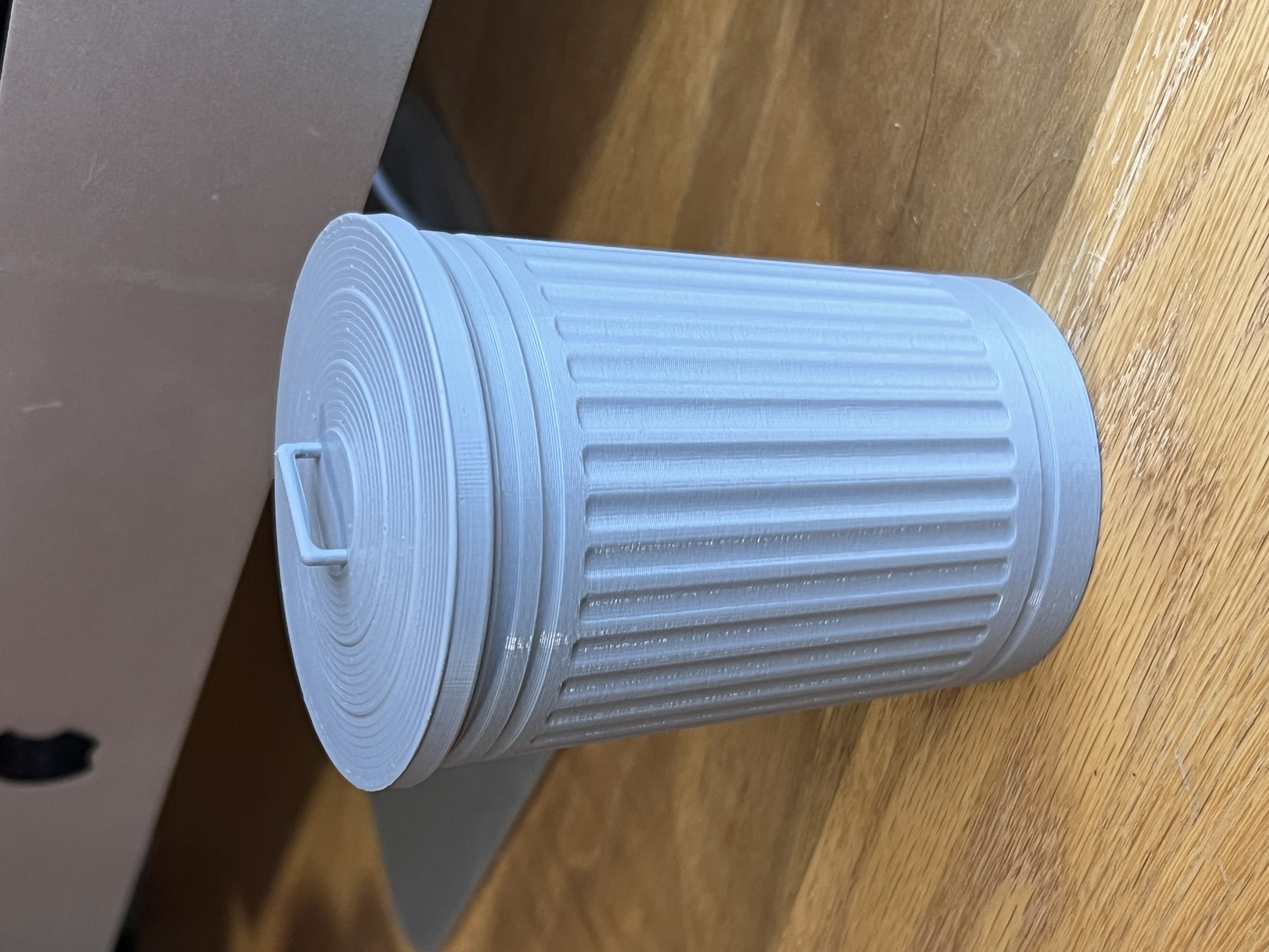Galvanized Trash Can