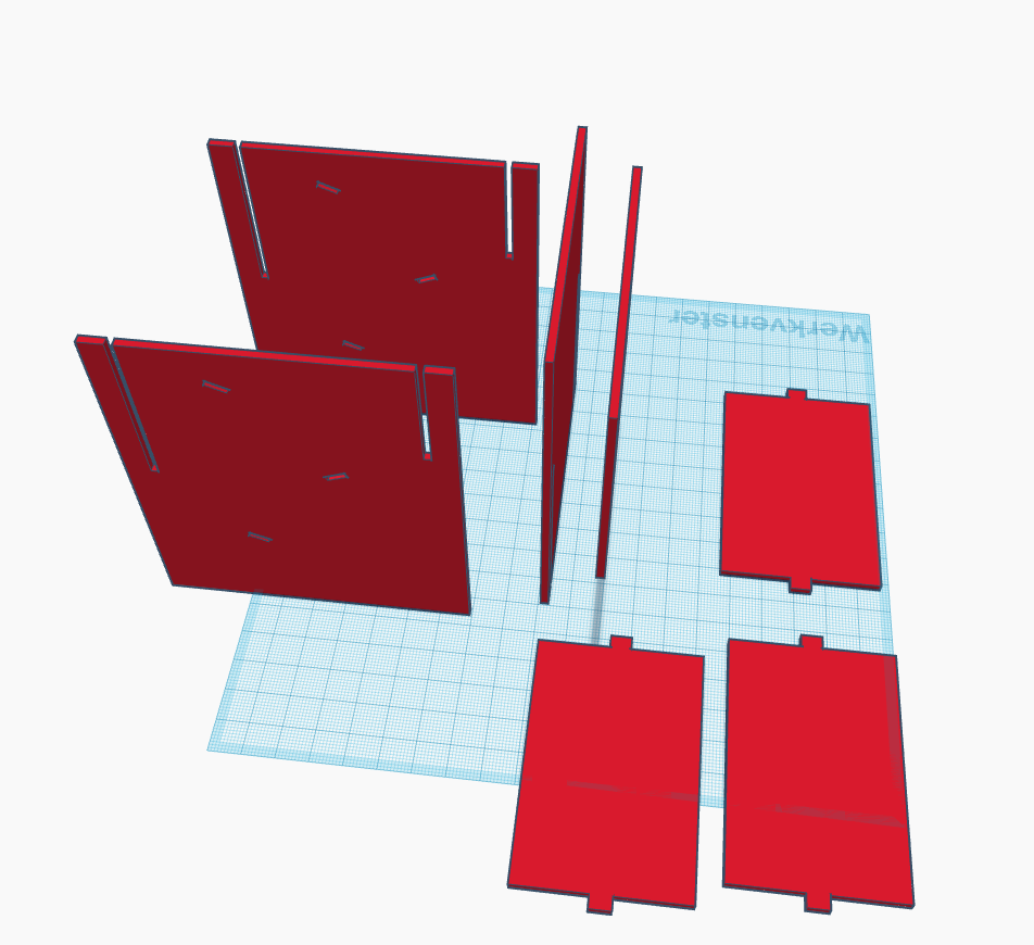 Miniatura 2 do modelo 3D Simple modular dice tower