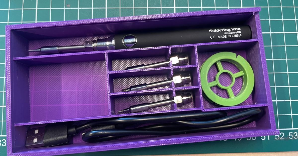 Soldering iron box by T3chpics Download free STL model