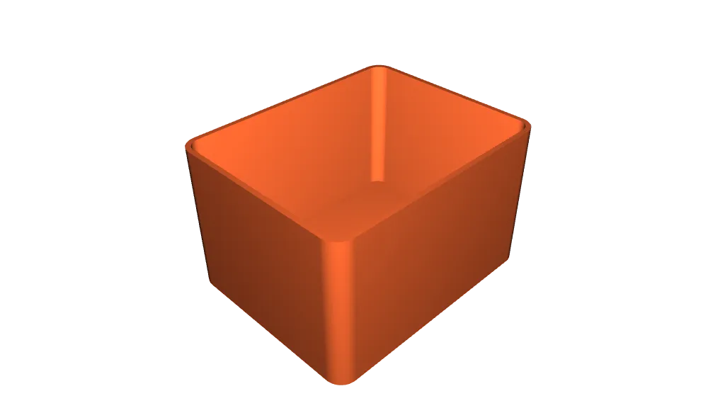 Customizable Rounded Box without lid by Klages | Download free STL ...