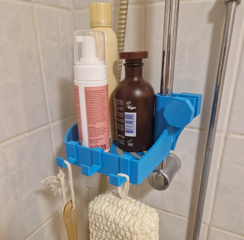 Bathroom Shelf with Towel Hooks – KBNDecor