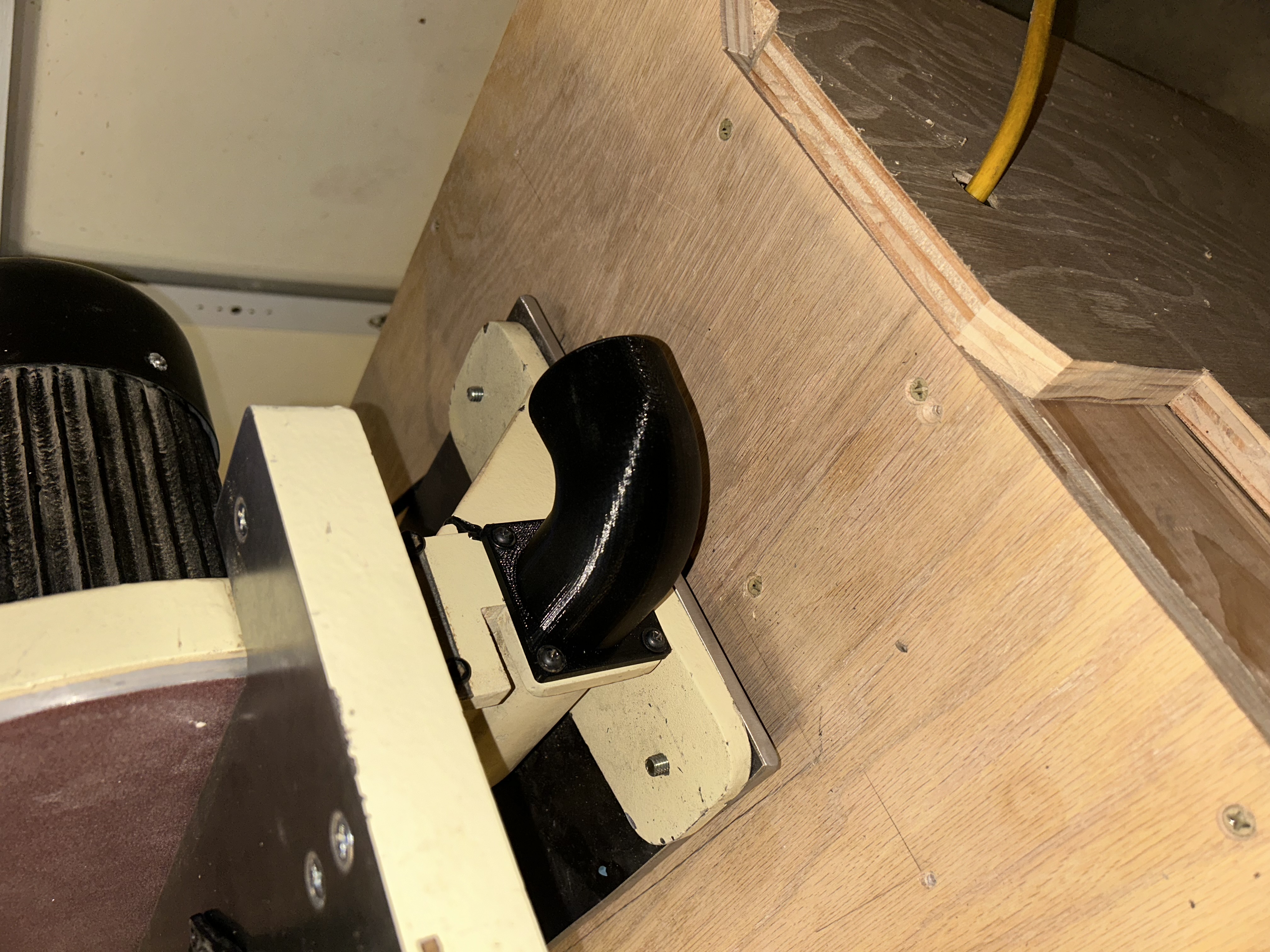 Shop Fox 12" disc (disk) sander sawdust port
