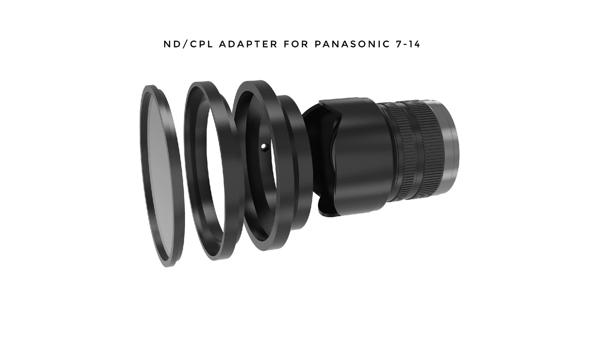 Filter adapter for Panasonic LUMIX G VARIO 7-14mm/F4.0 ASPH by Chen Felix |  Download free STL model | Printables.com