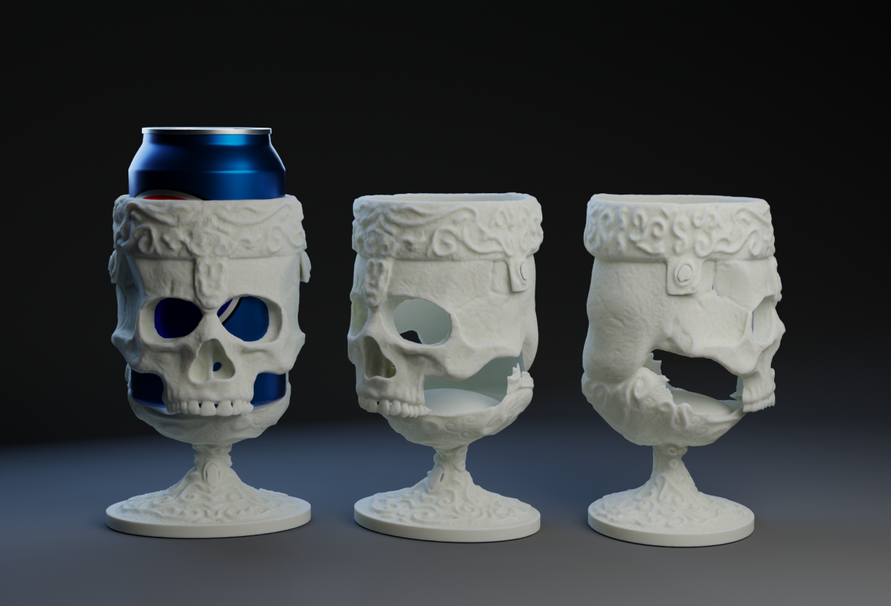 Skull Pop Can Chalice