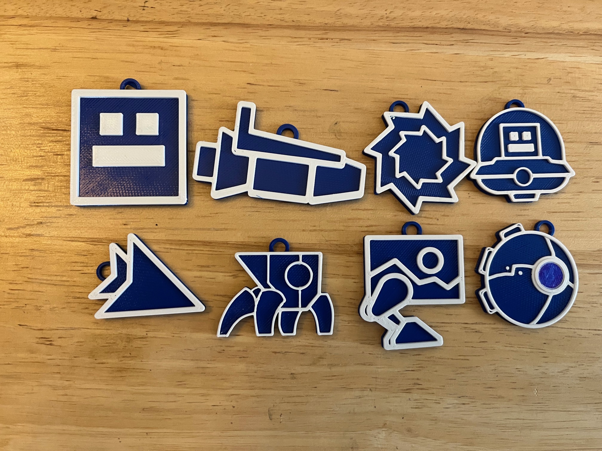 Geometry Dash Icon Keychains by RAIconic | Download free STL model |  Printables.com