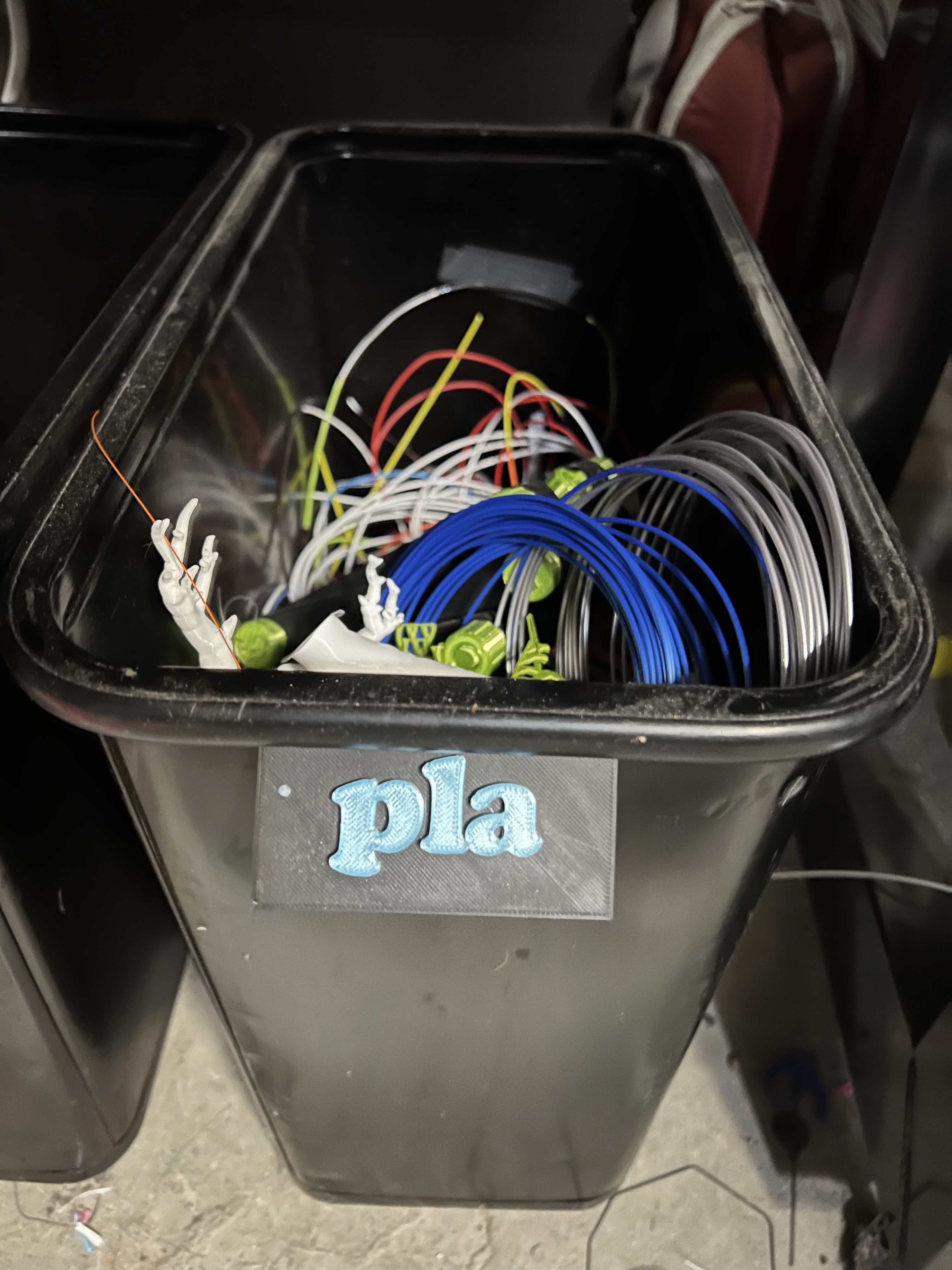 Magnetic Recycling Bin Labels - PLA, PETG, Paper, and Tech