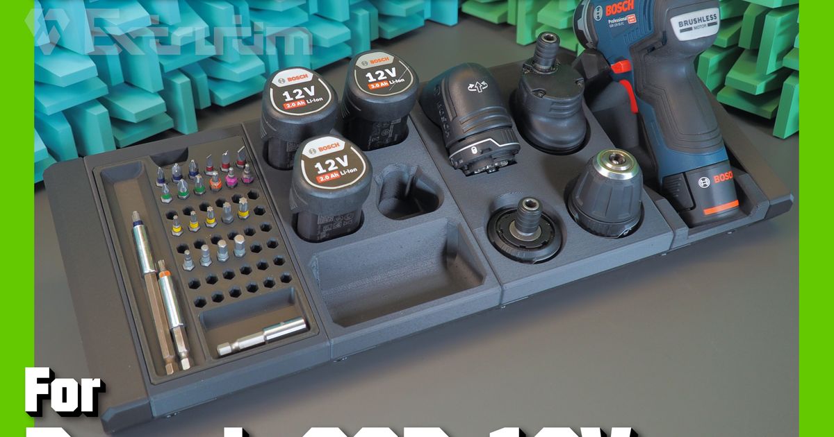 Station For Bosch GSR 12V | Modular For Bosch FlexiClick 12V GSR GSB ...