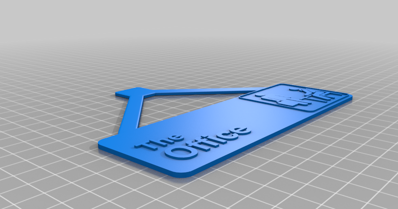 The Office Sign (Decoration) by Sam's 3D Box | Download free STL model ...