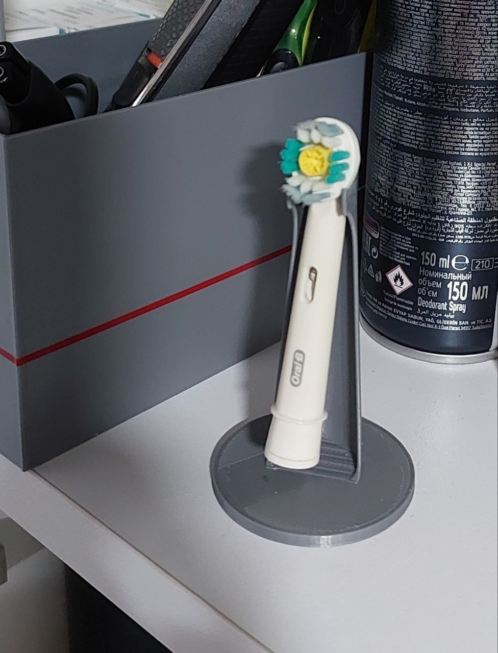 circle buttom electric toothbrush head holder stand by RissoRius