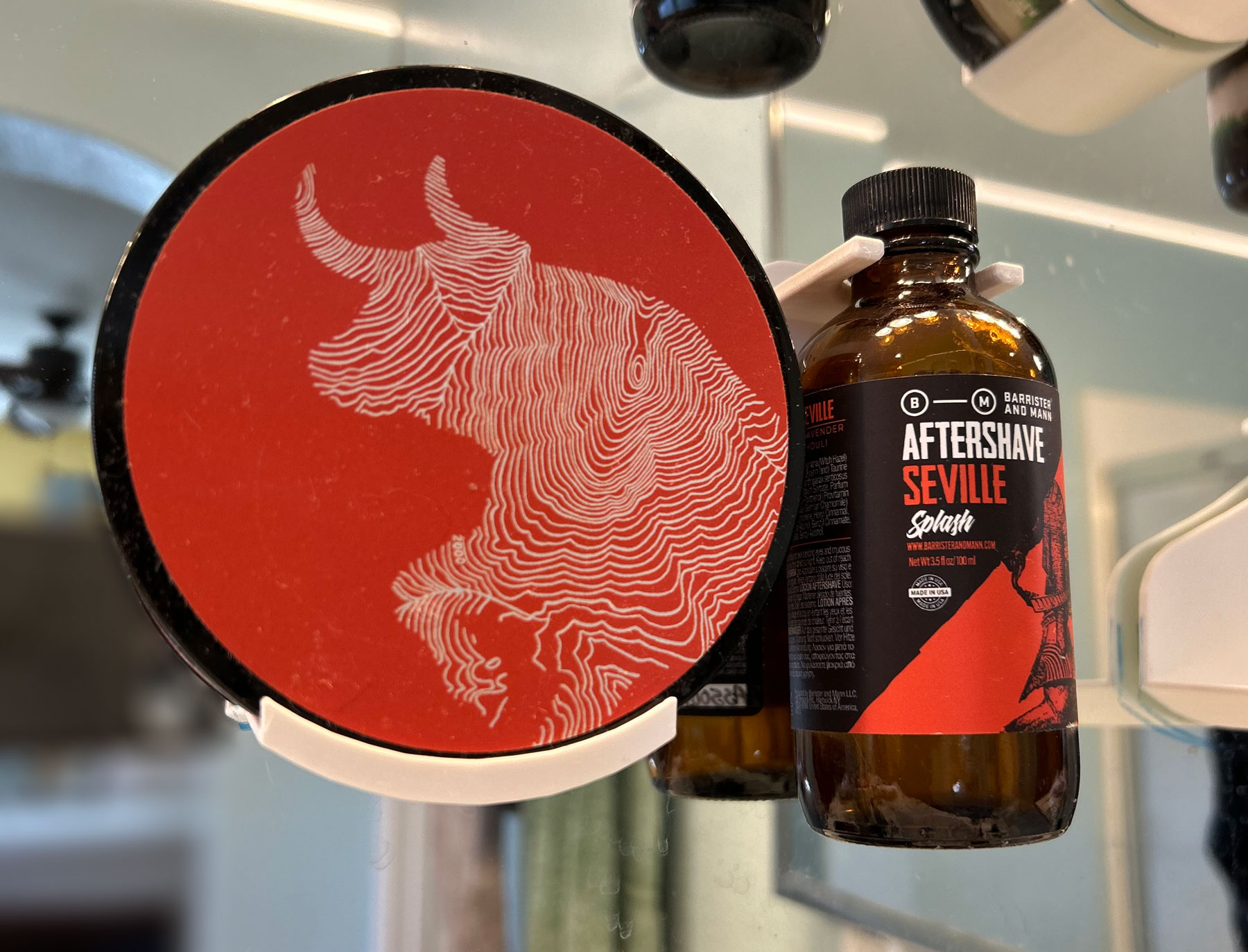 Offset Shaving Soap & Splash Holder