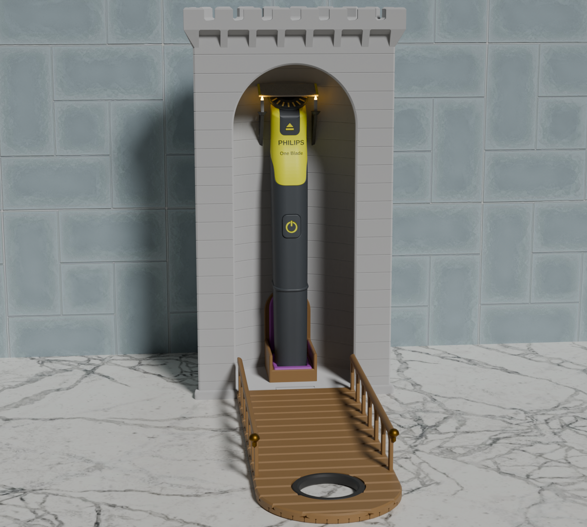 King's Keep - Storage for Philips OneBlade 360 Kingdom Come II Limited Edition