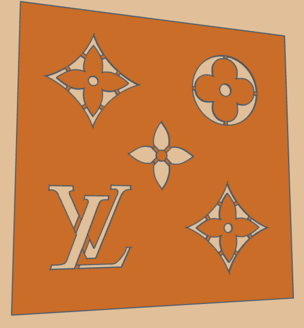 Pochoir louis vuitton