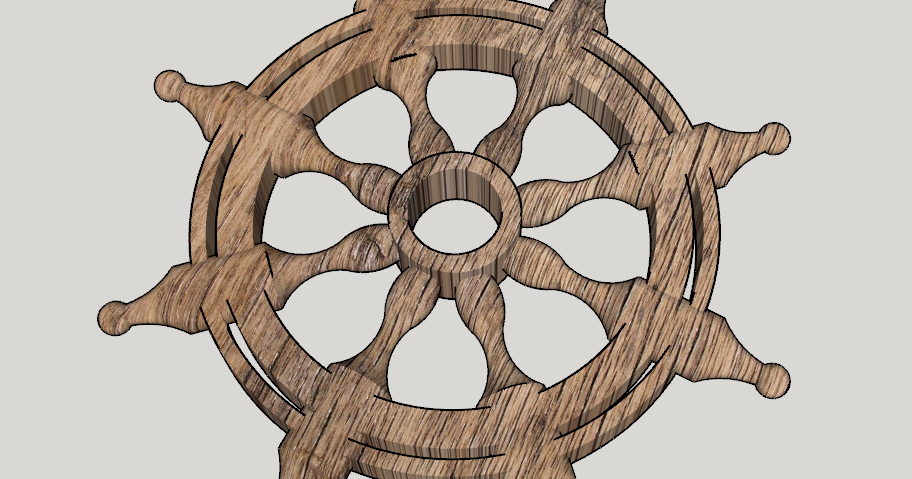 RUEDA TIMÓN RUDDER WHEEL por EOLO | Descargar modelo STL gratuito ...