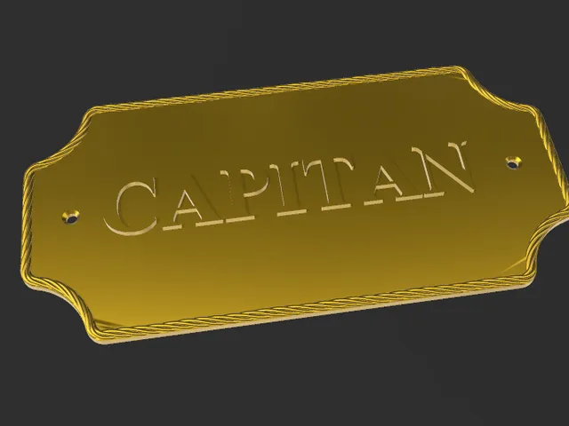 PLACA ROTULO CAPITAN
