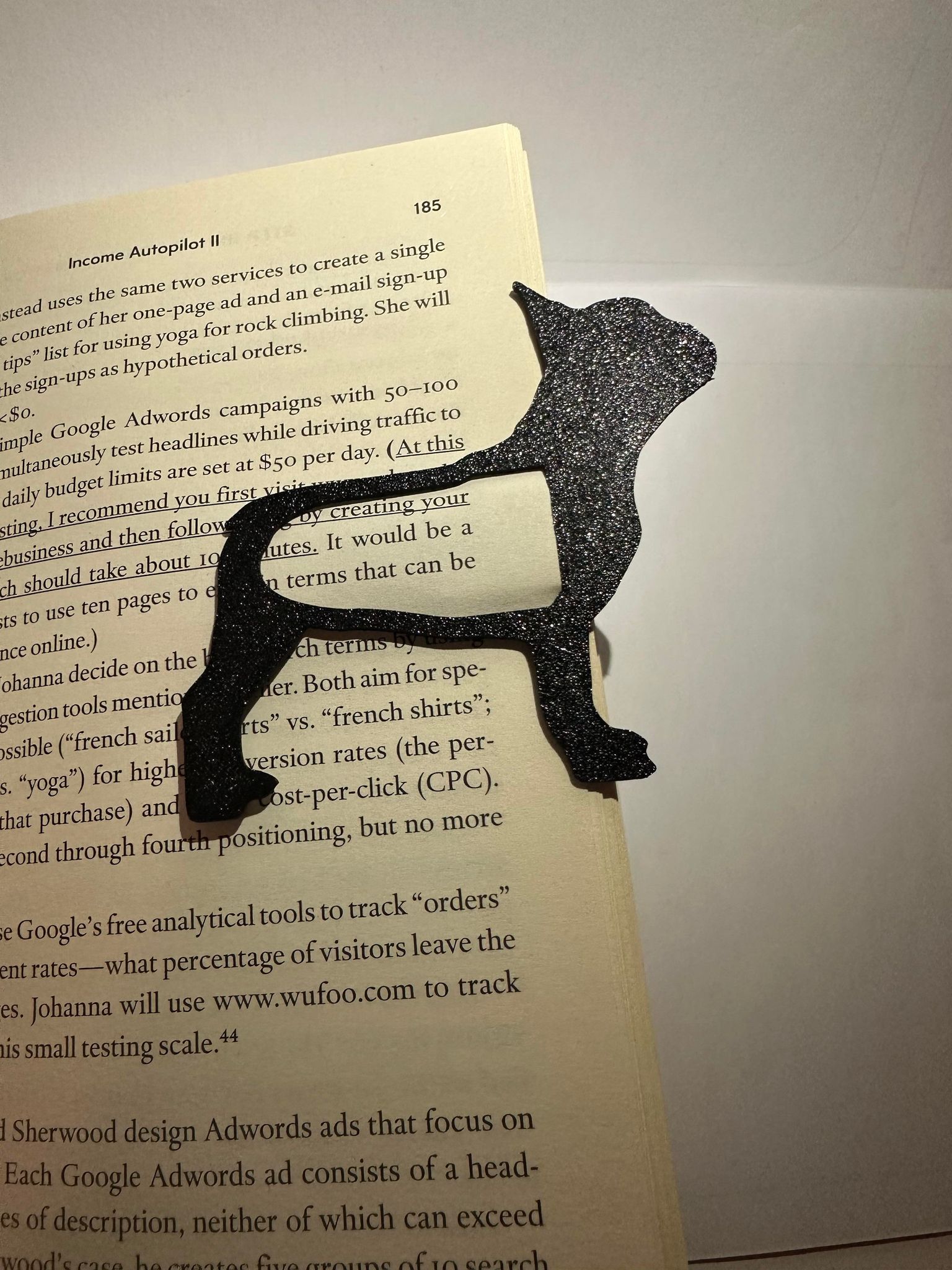 Frensh bulldog dog bookmark