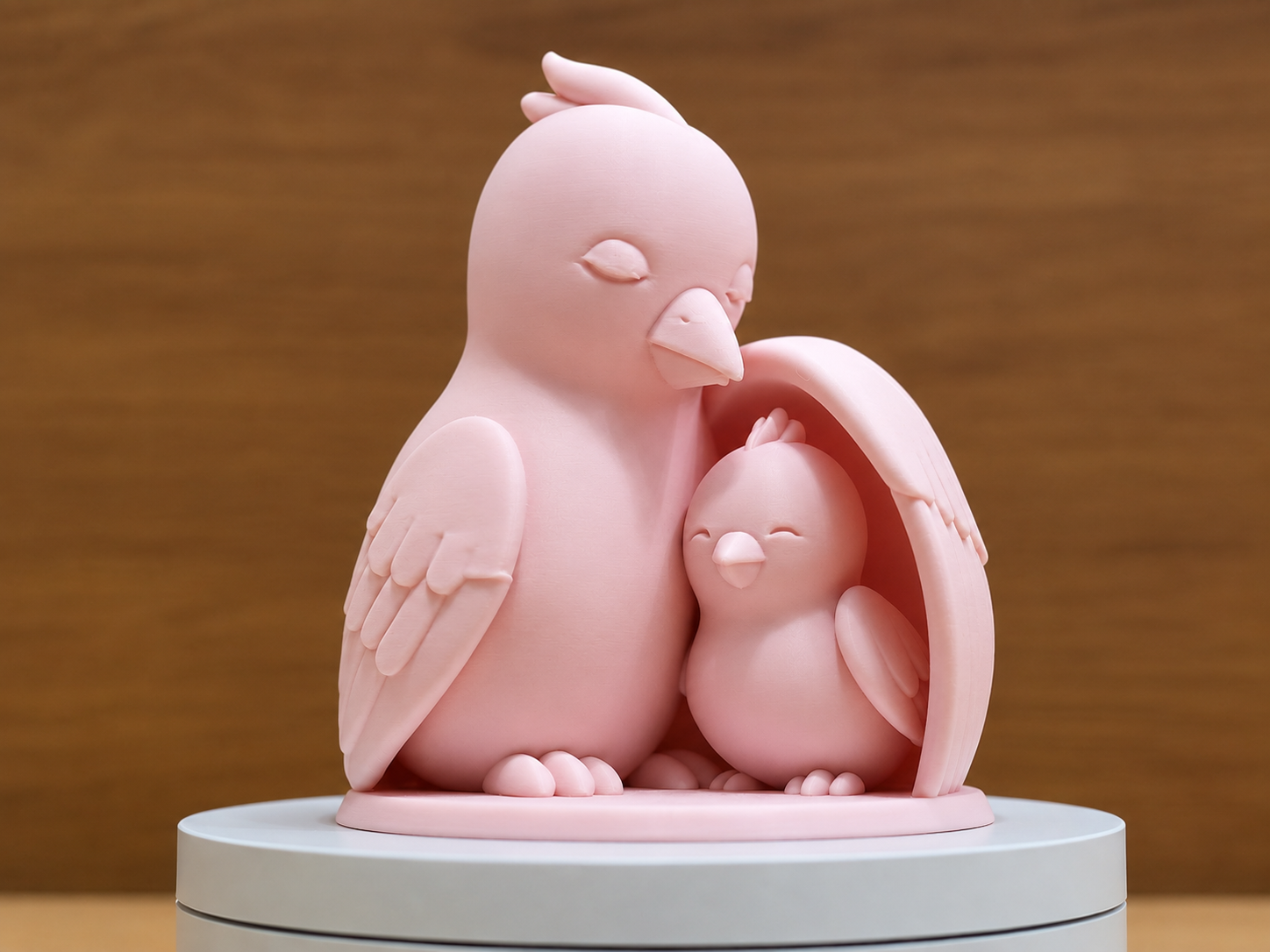 Under My Wing — Parent Bird & Chick