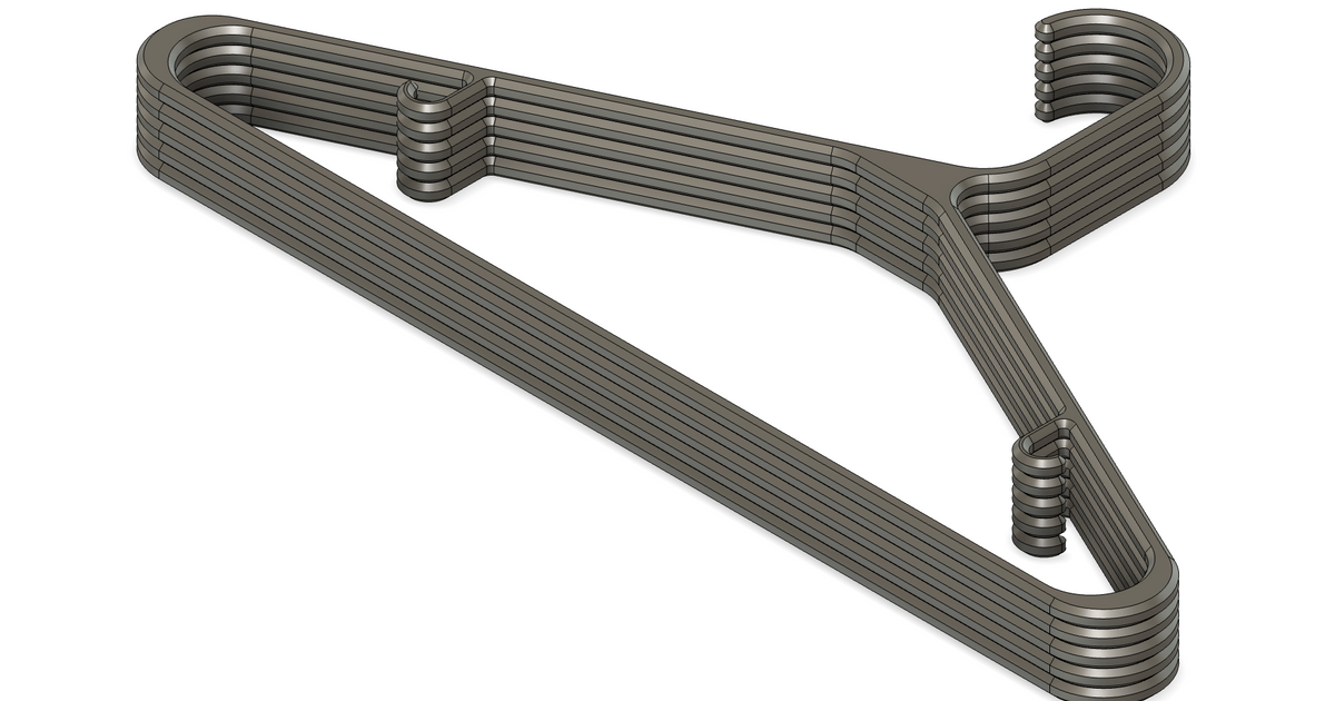 Clothes Hanger (for stackable printing) por krayft Descargar modelo STL gratuito