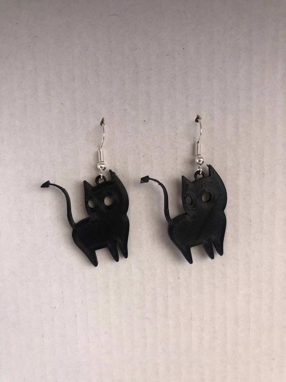 Earrings pendant Cat
