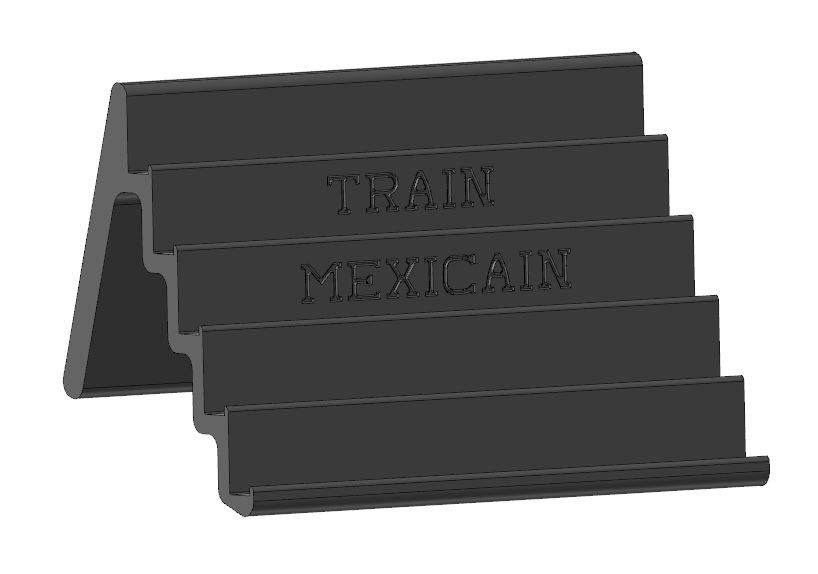 Mexican train stand
