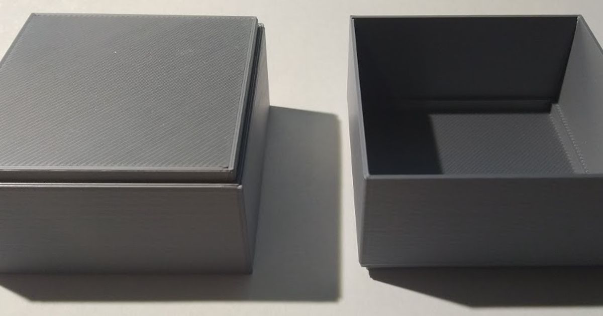 Simple stackable box 50x50x25 and other sizes by mstejska Download