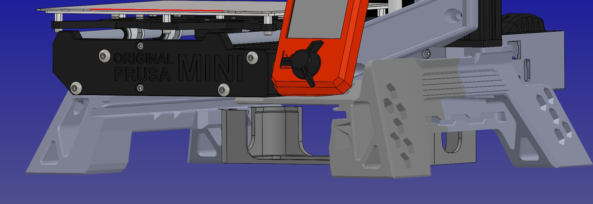 Miniatura 15 do modelo 3D Prusa mini Base lowered