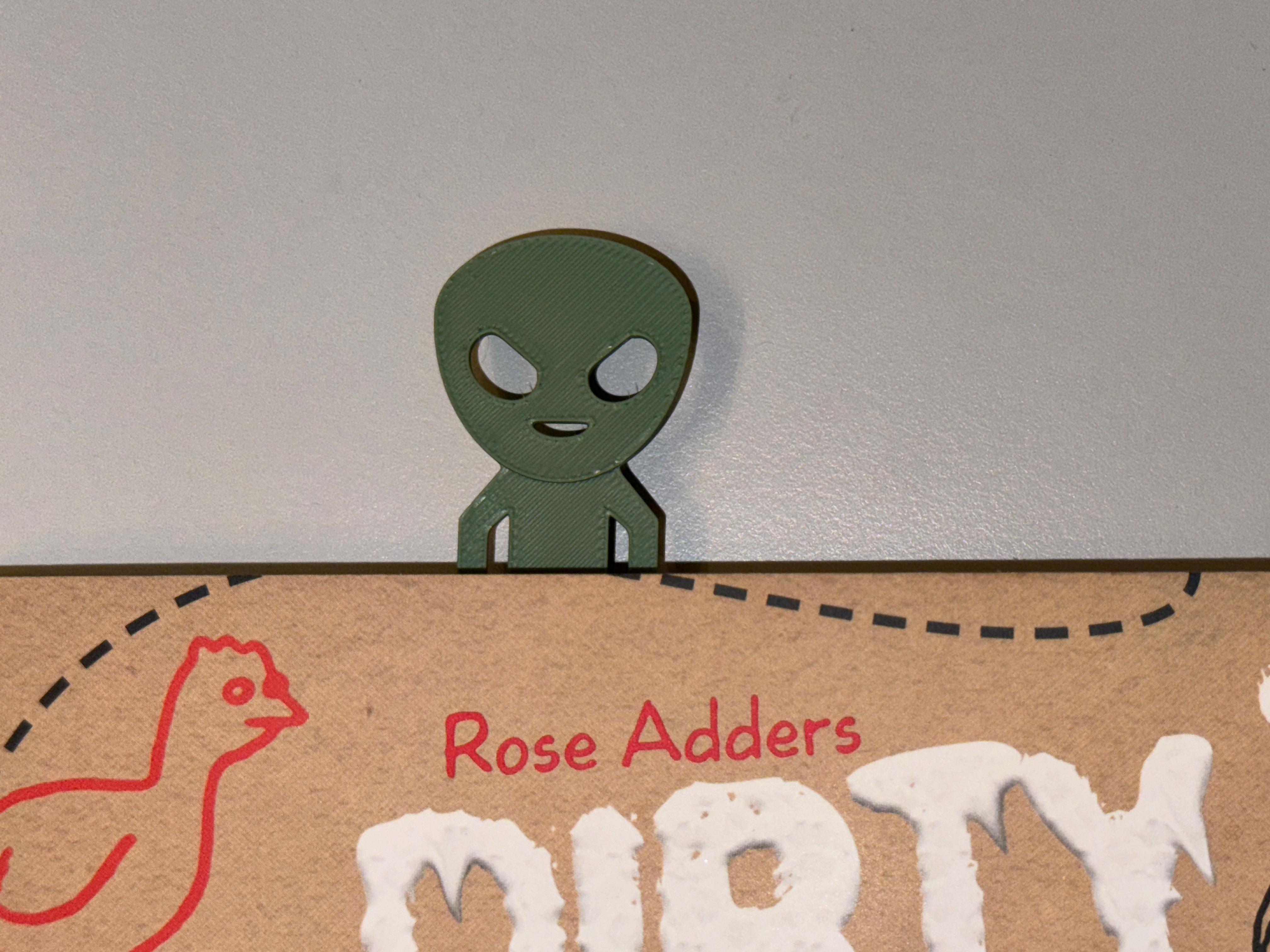 Miniatura 3 do modelo 3D Alien Bookmark