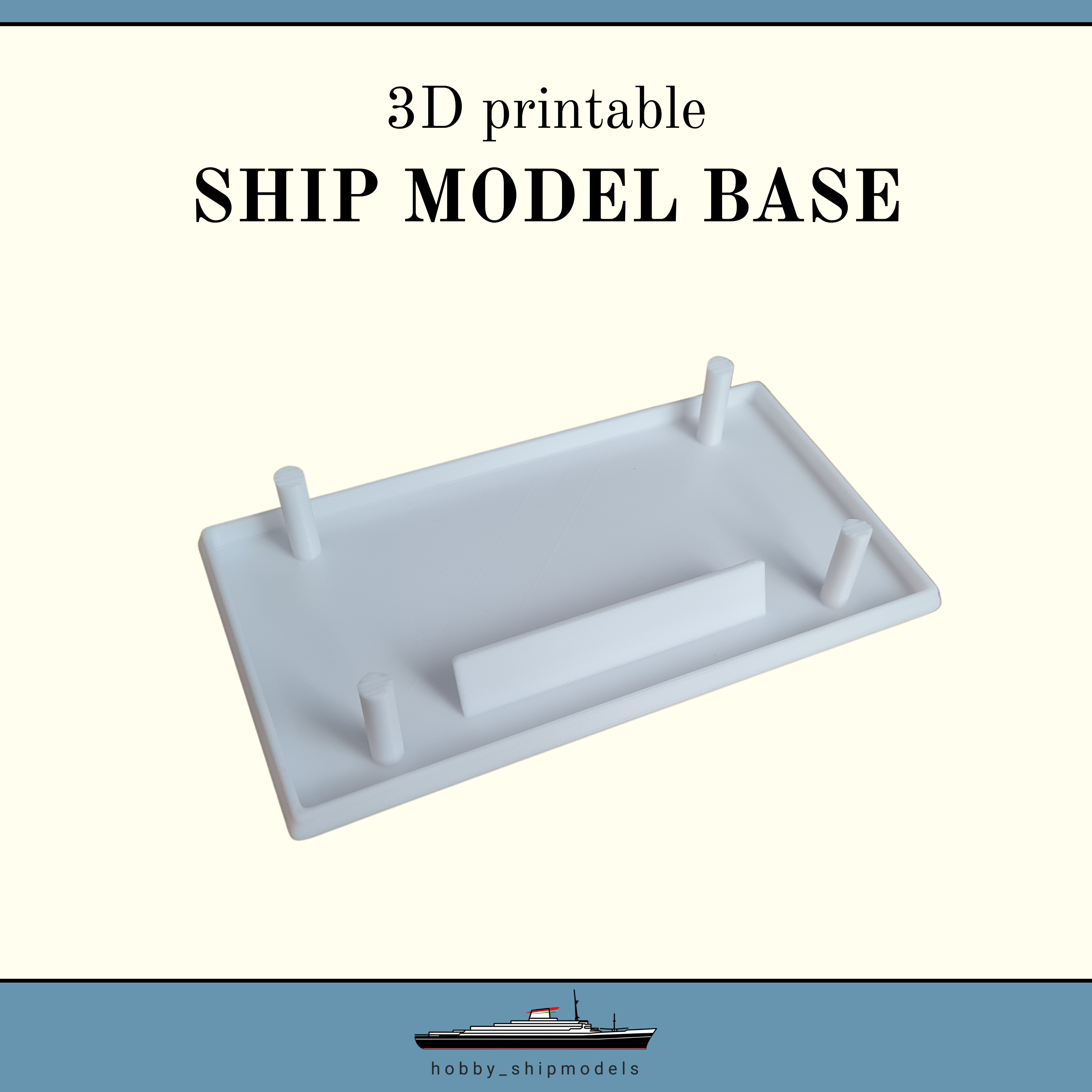 Ship model base