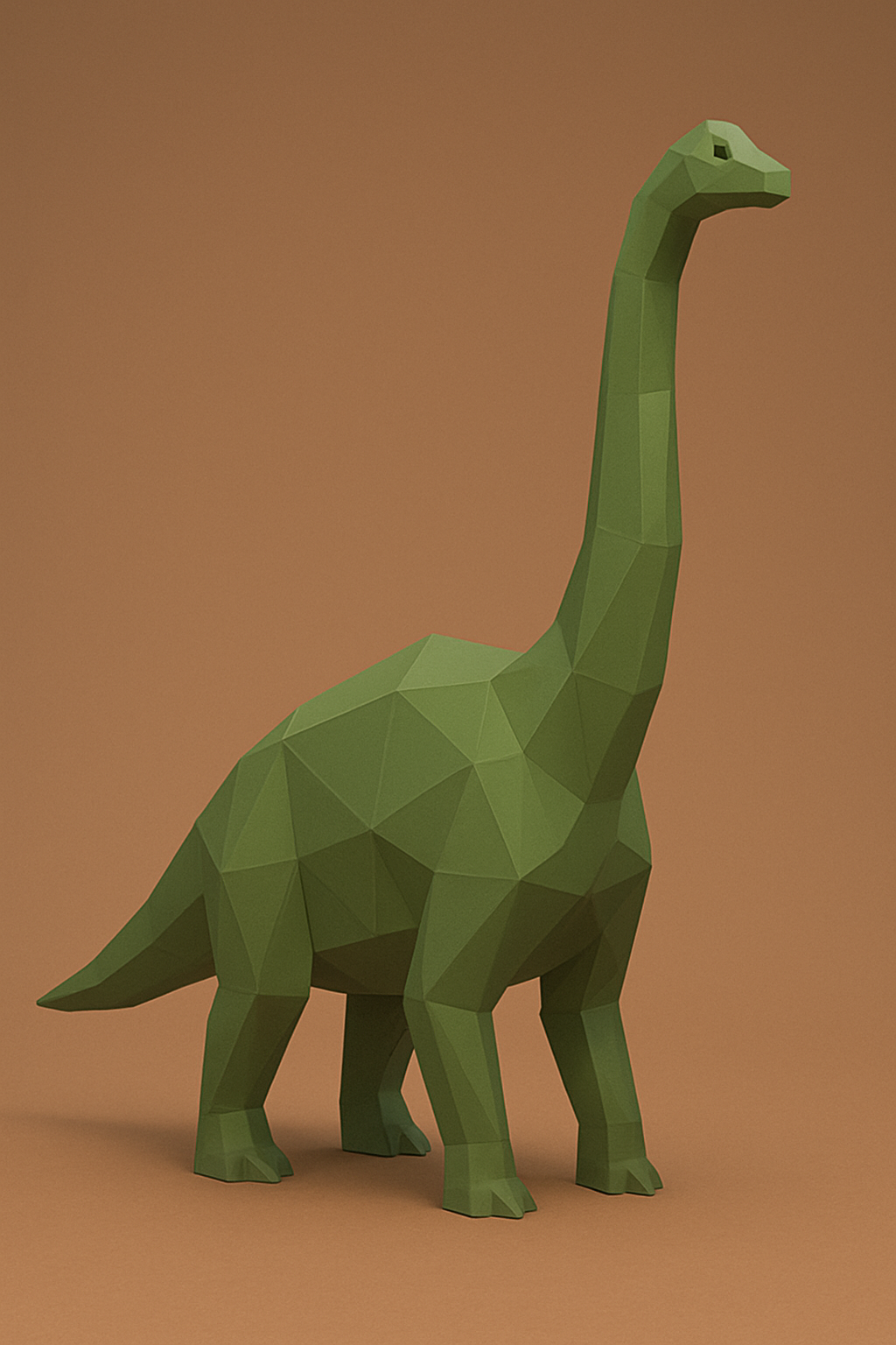 Low poly brachiosaurus