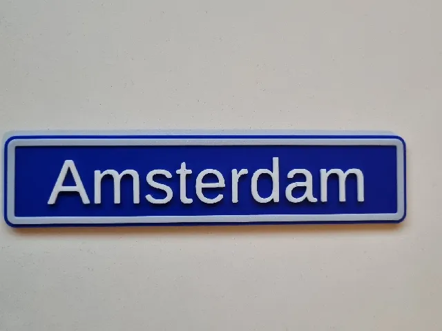 Amsterdam city sign