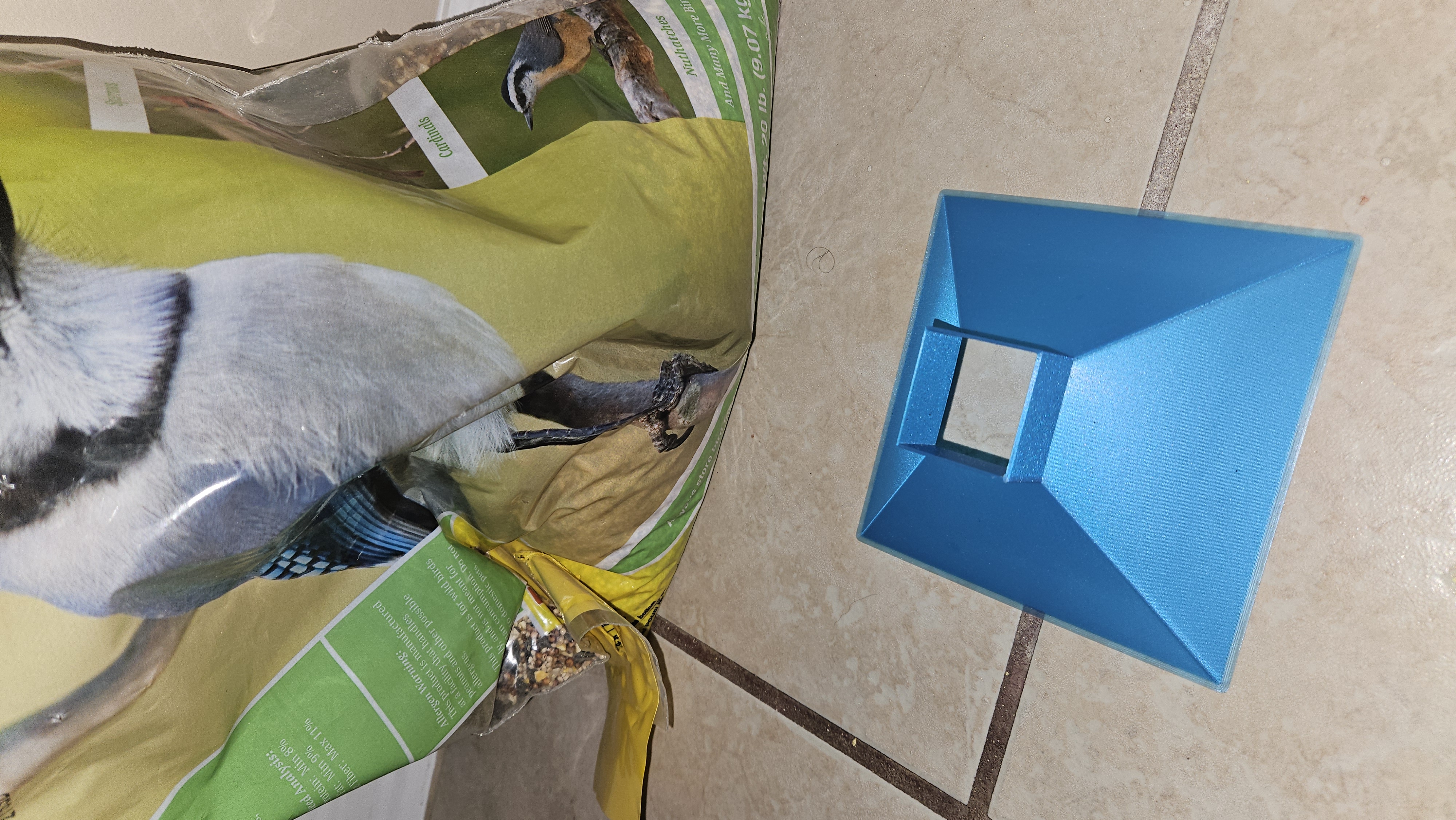 Square Bird Feeder Funnel