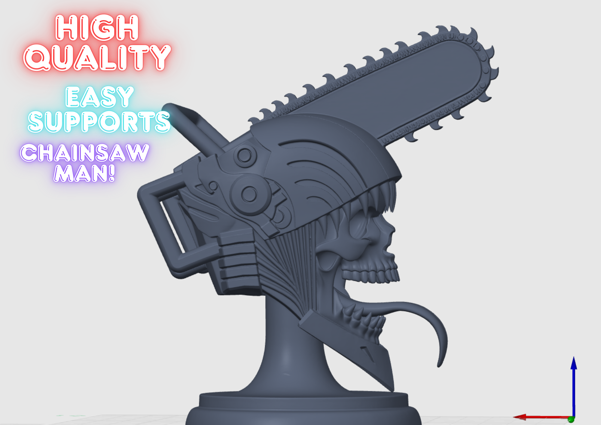 Chainsaw man head burst