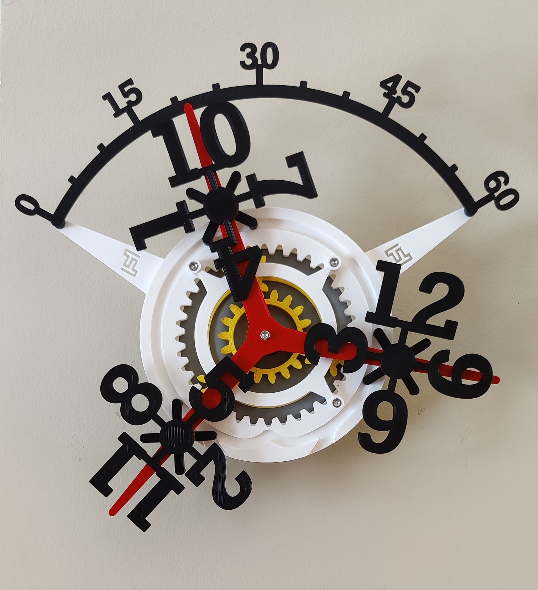 Wandering Hour Clock - (M3 bolts)