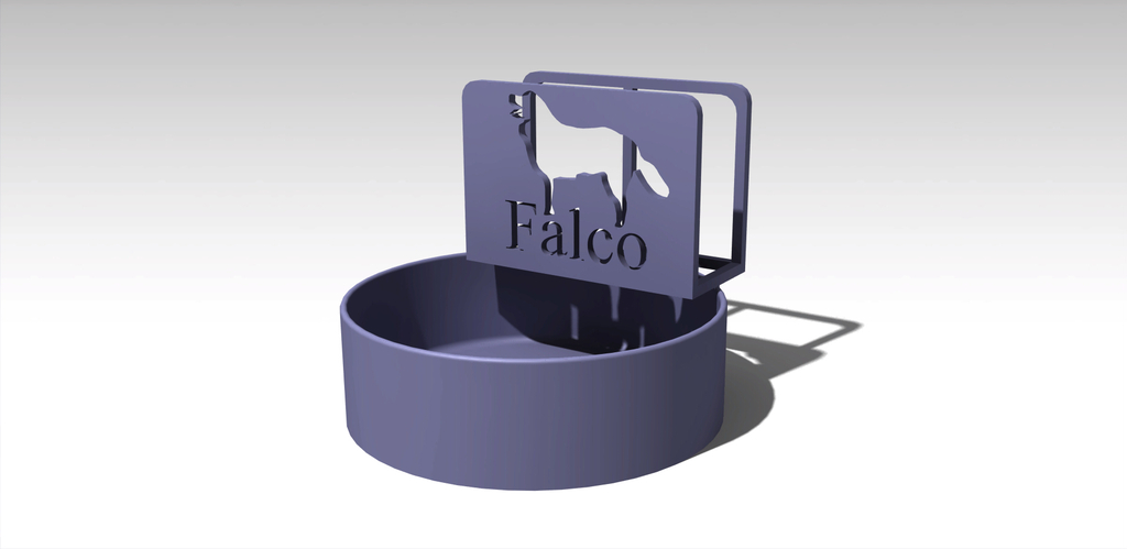 Dog Bowl for special food by Lukass | Download free STL model ...