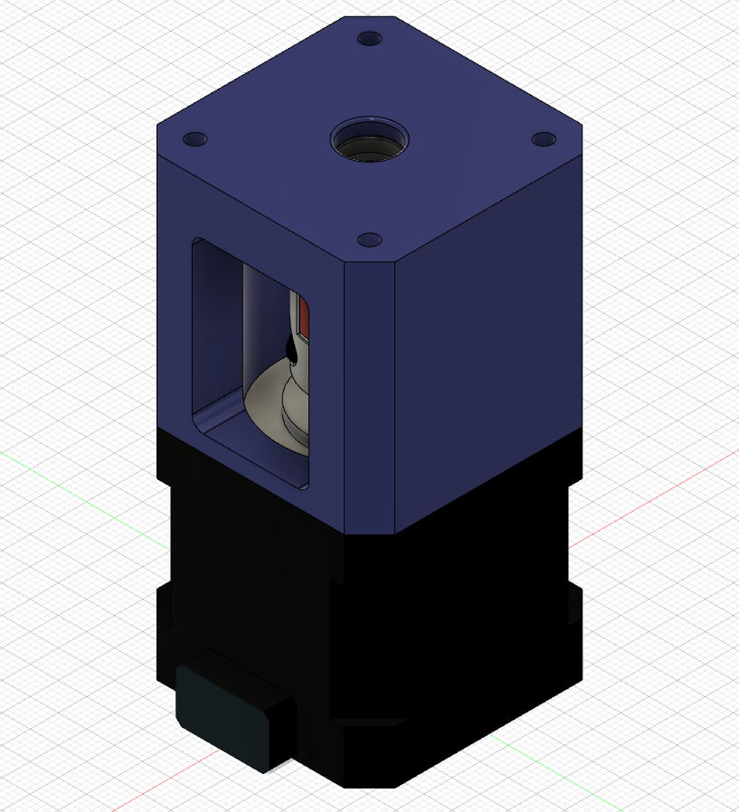 Nema 17 Stepper Motor Mount with integrated Axial Thrust Bearing for