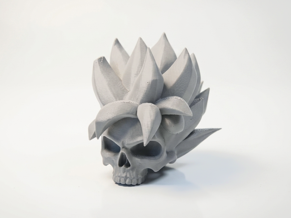 Skull Lotus Sculpture Gothic Art 3D Printable