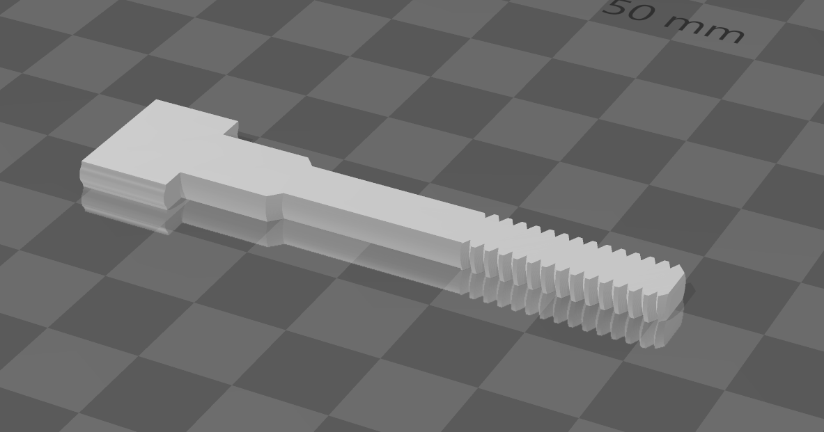 Embroidery Hoop Strong Screw by HuffAndStuff Download free STL model