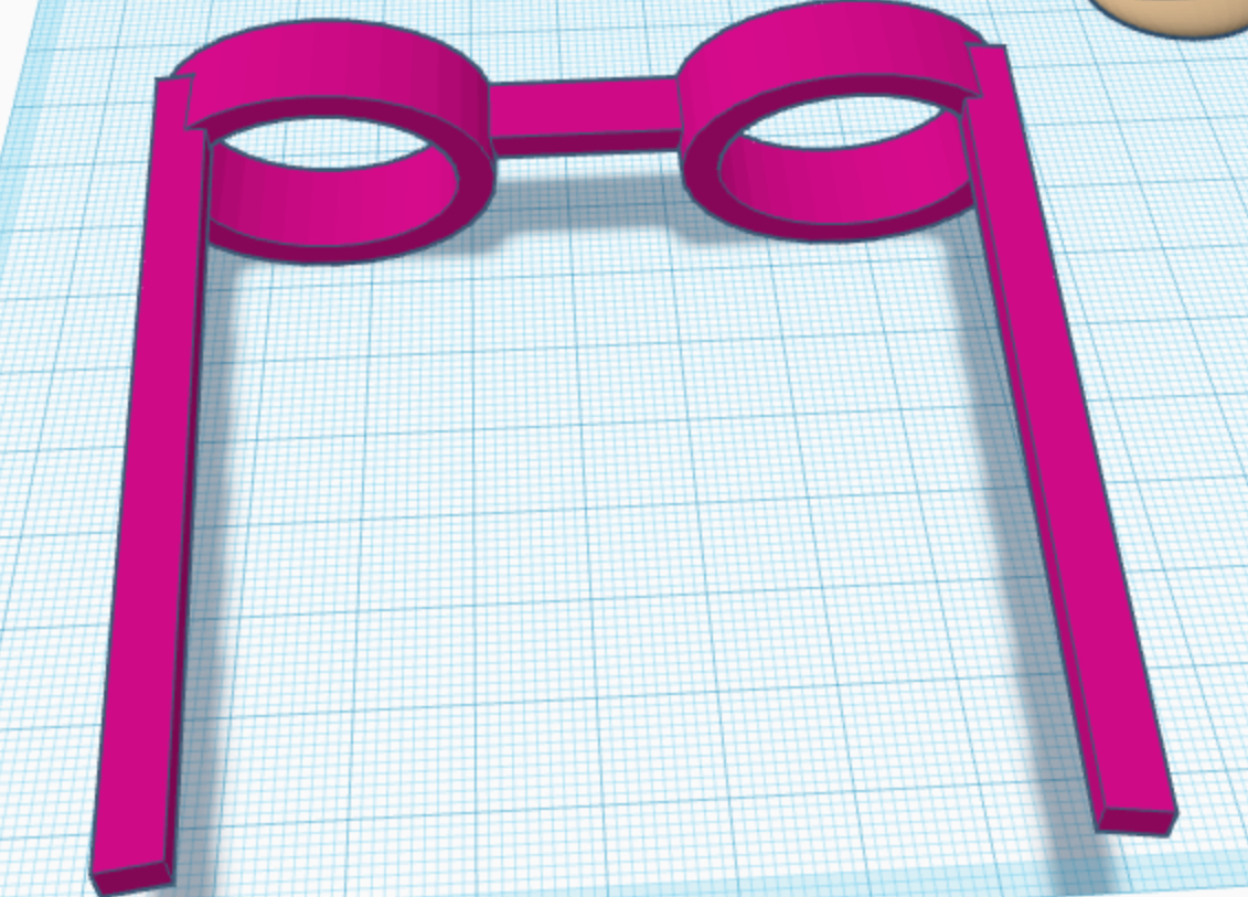 Fake thick brim glasses