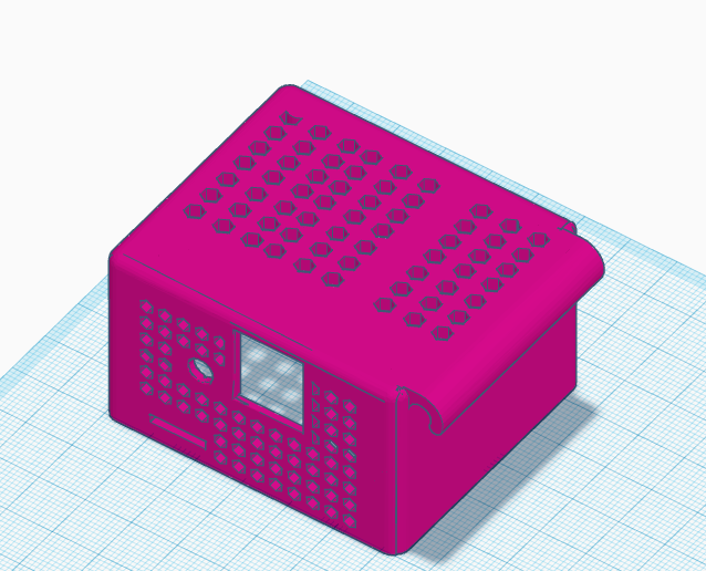 Orange Pi Zero 3 top case with top grill for expansion board and the aluminum heatsink case
