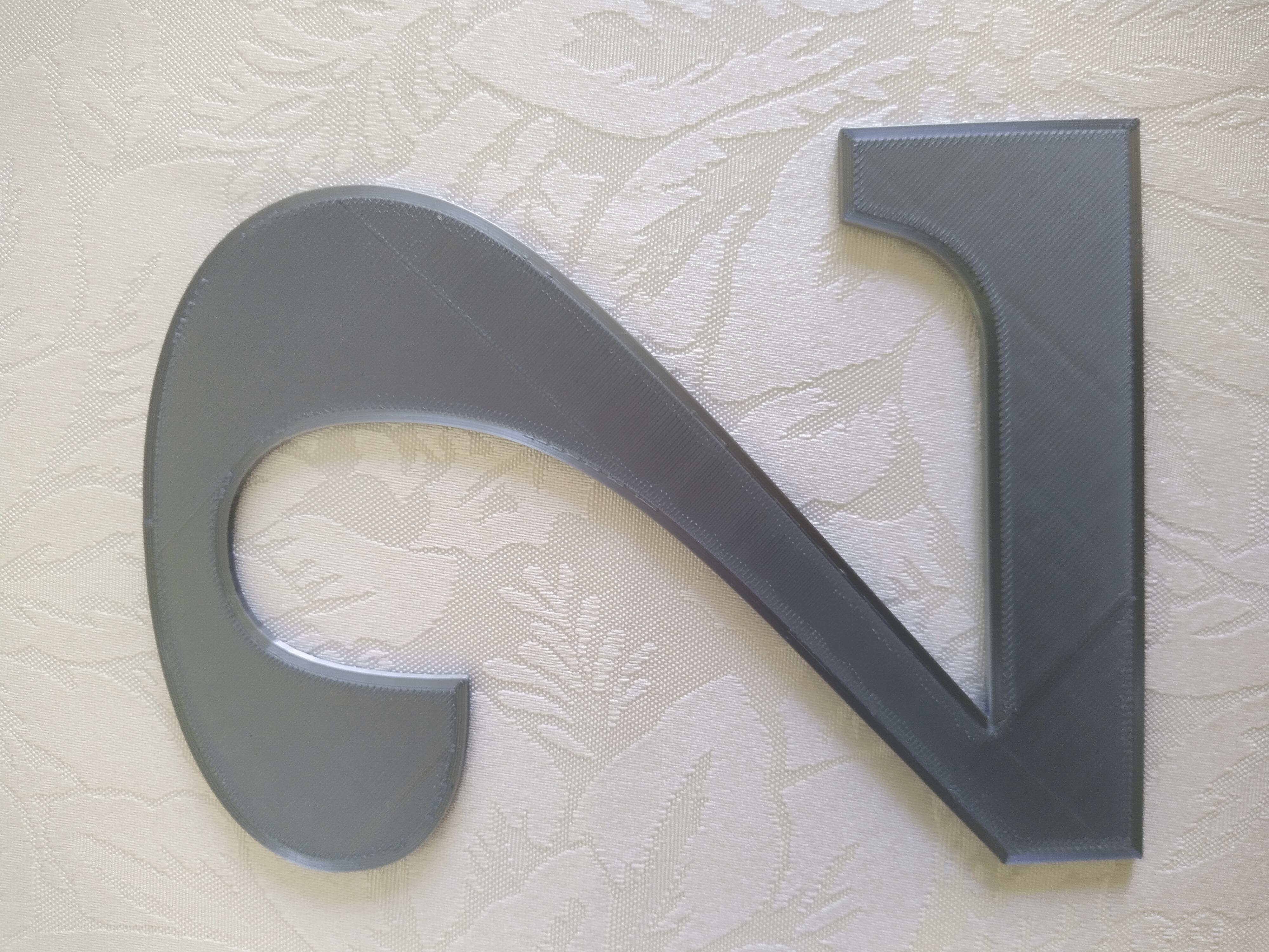 NUMBERS AND LETTERS TINKERCAD FONT by multilayers Download free STL