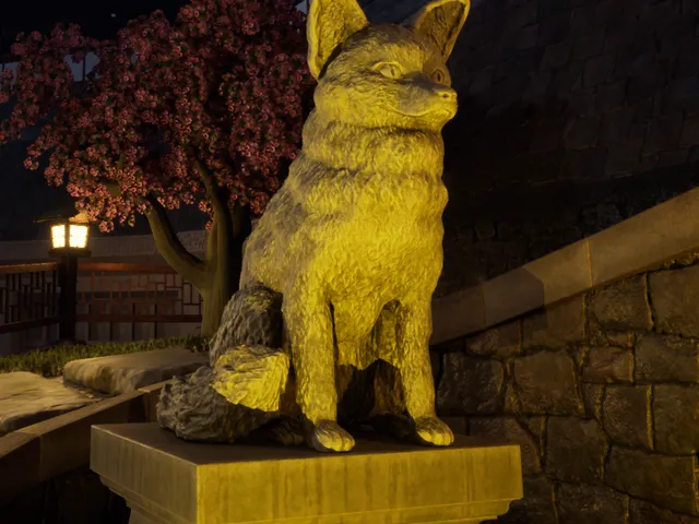 Japanese Fox Statue