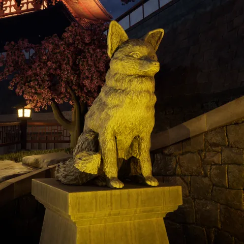 Japanese Fox Statue