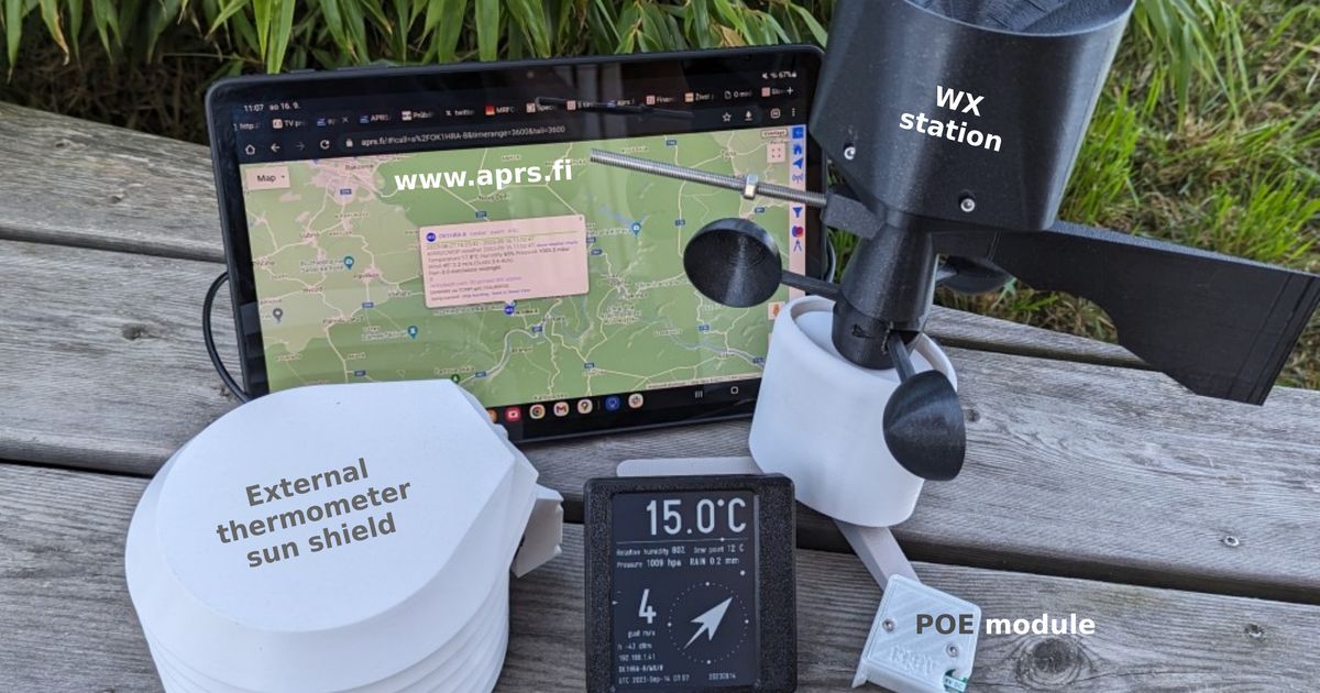 APRS Weather Station by OK1HRA Download free STL model