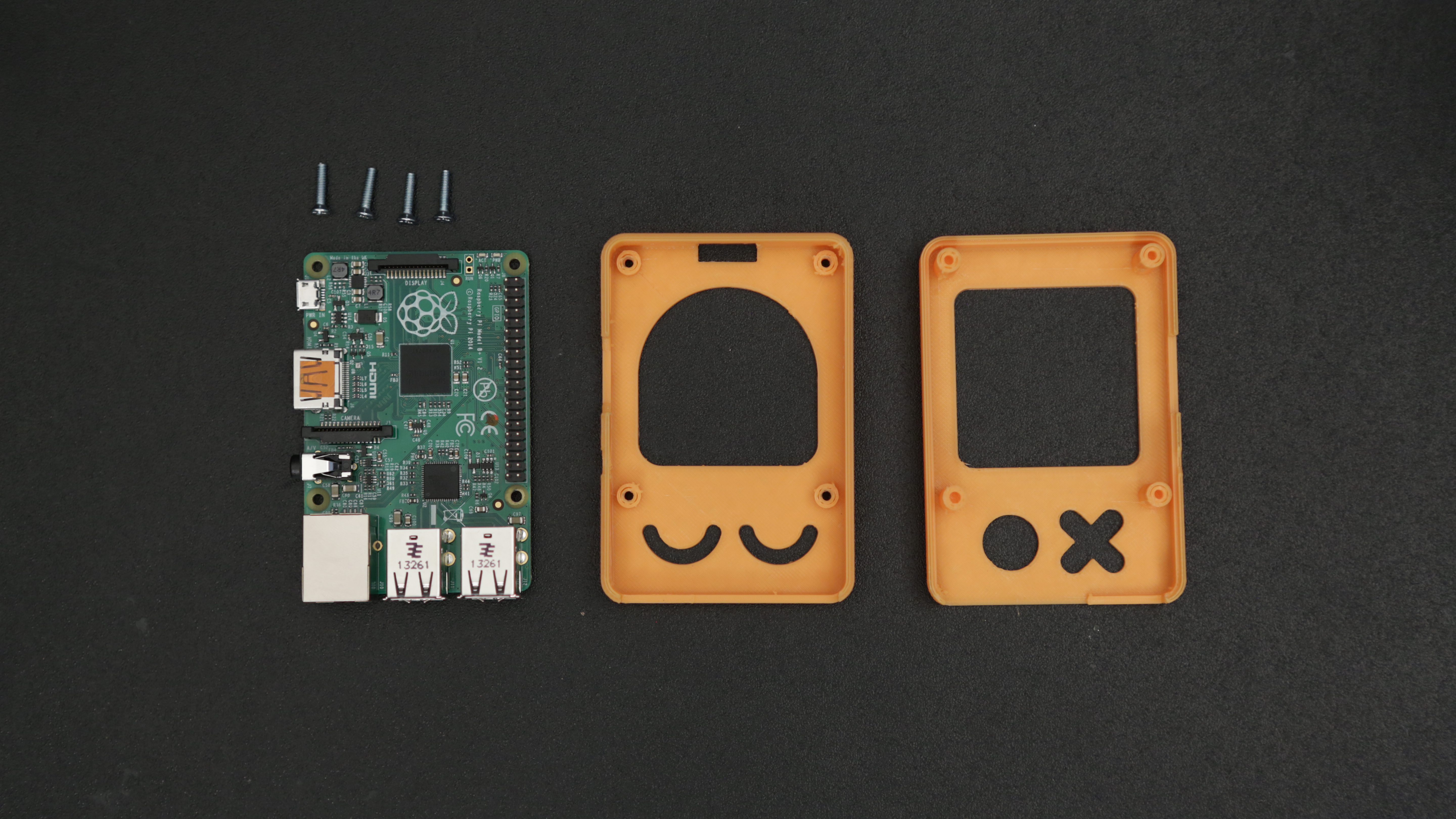 Miniatura 3 do modelo 3D Raspberry Pi B+ Face Case