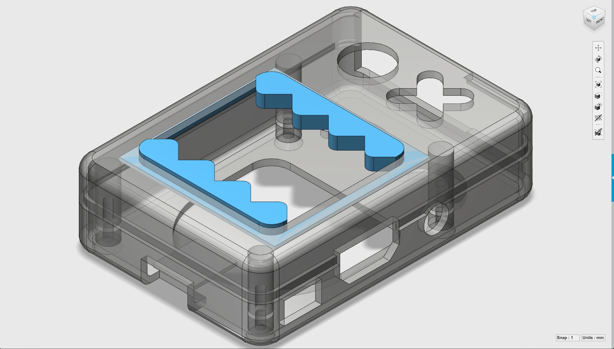 Miniatura 7 do modelo 3D Raspberry Pi B+ Face Case