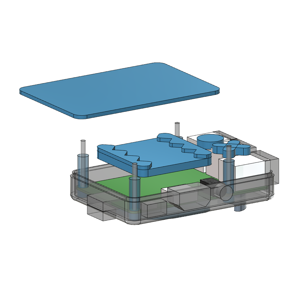 Miniatura 11 do modelo 3D Raspberry Pi B+ Face Case