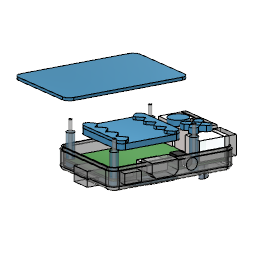 Miniatura 12 do modelo 3D Raspberry Pi B+ Face Case