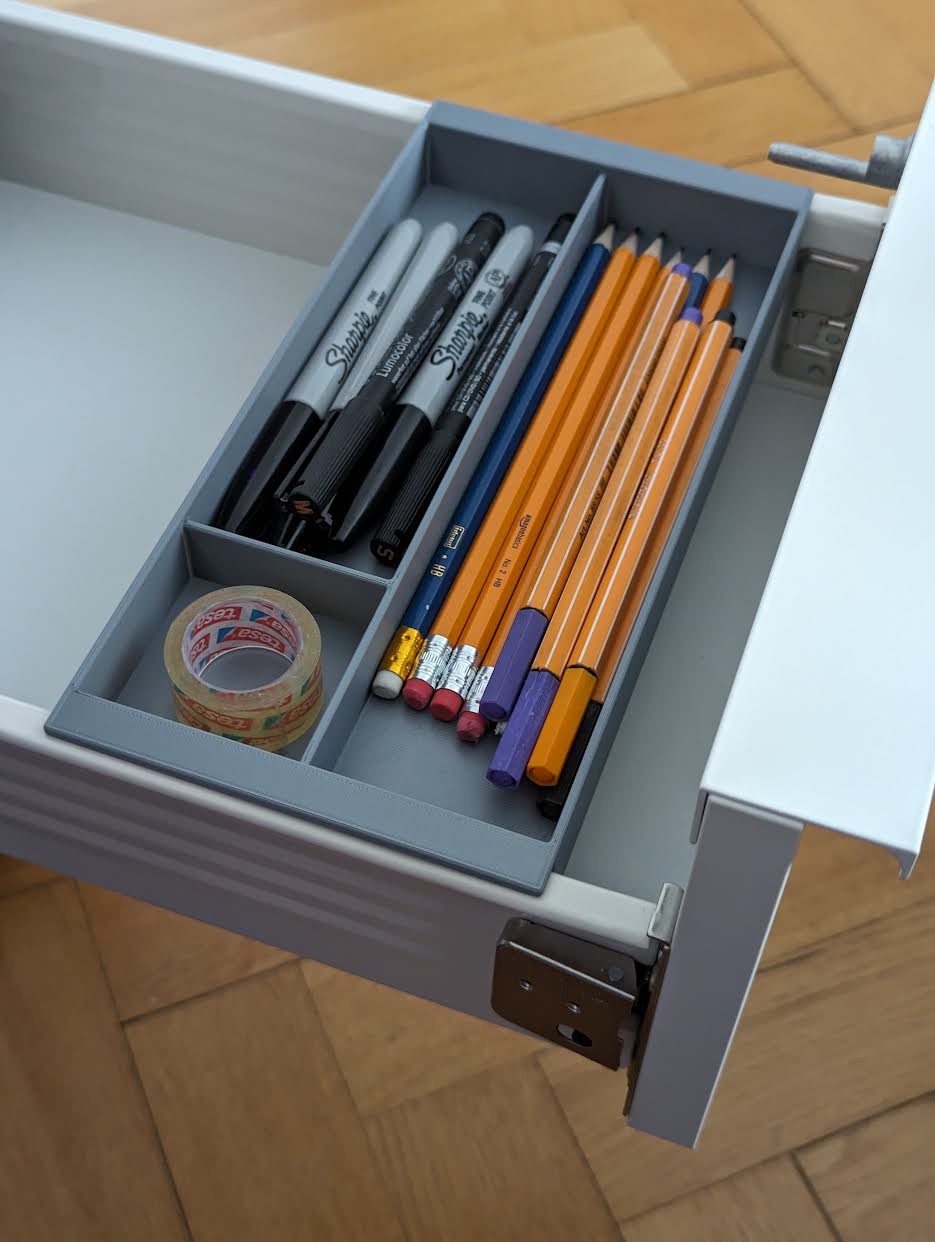 Sliding Drawer Tray (parametric) by jwendland Download free STL model