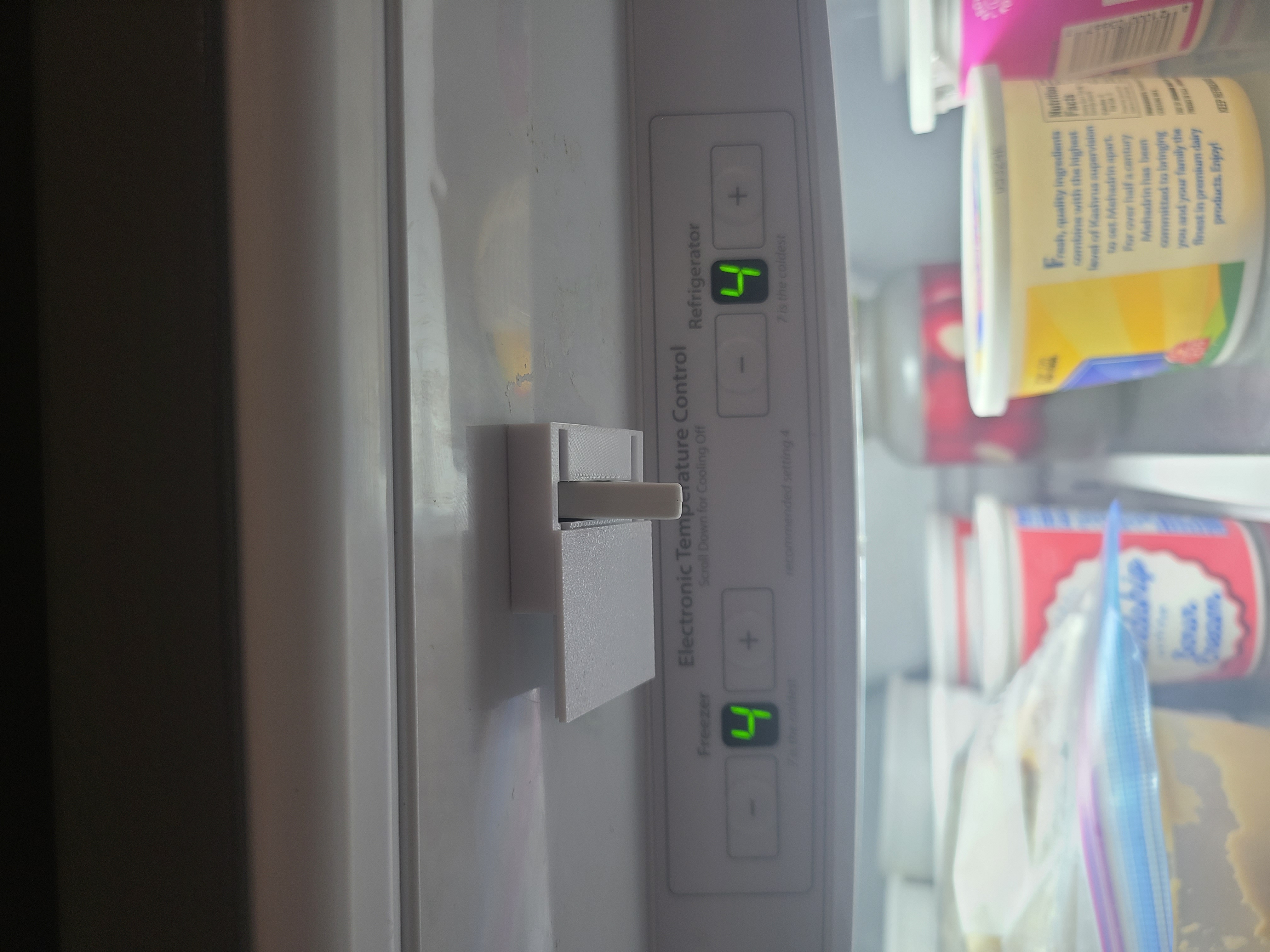 no glue no screw mechanical sliding cover shabbos mode for fridge light switch