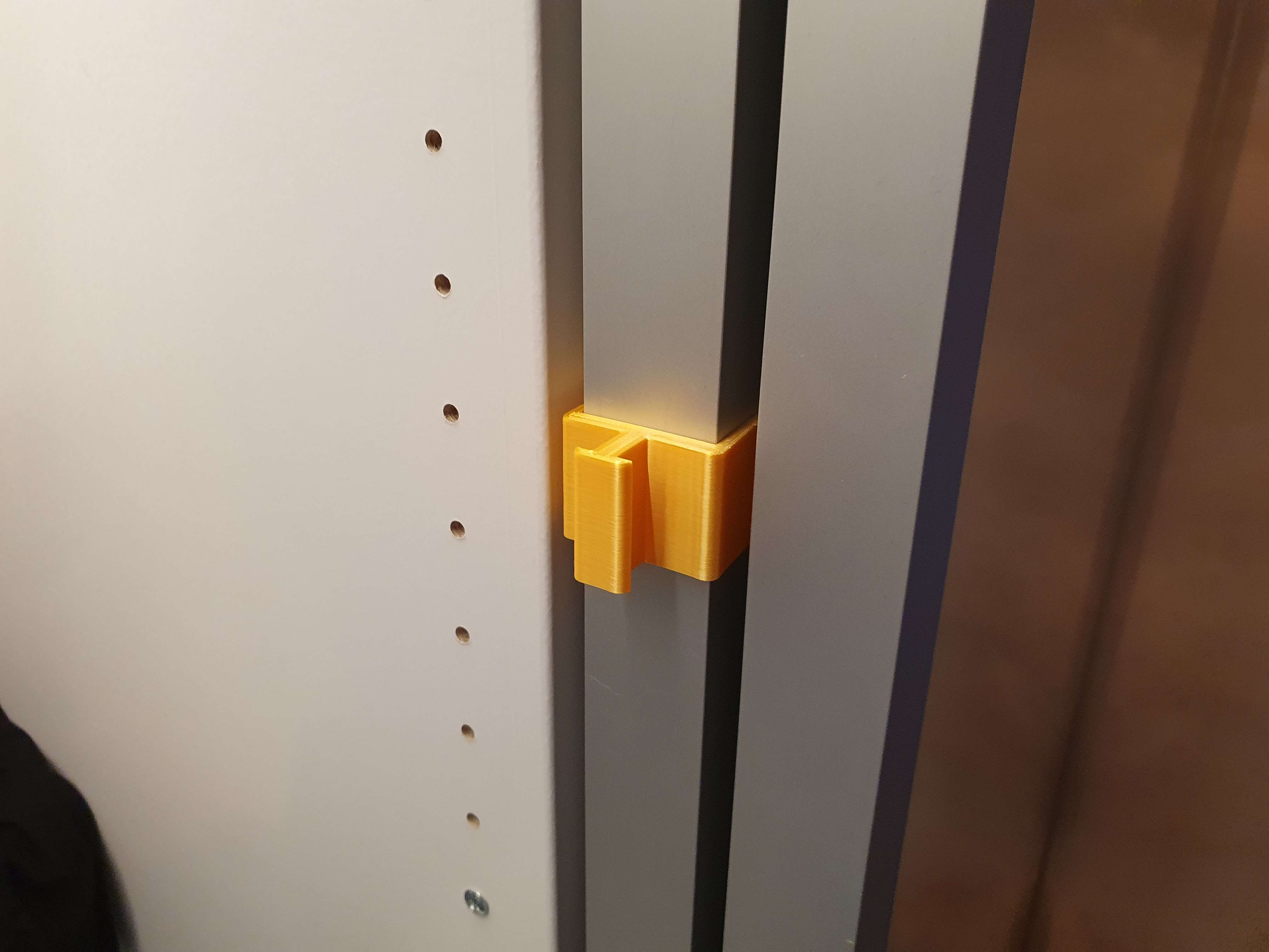 Clamp door handle for IKEA PAX wardrobe sliding door