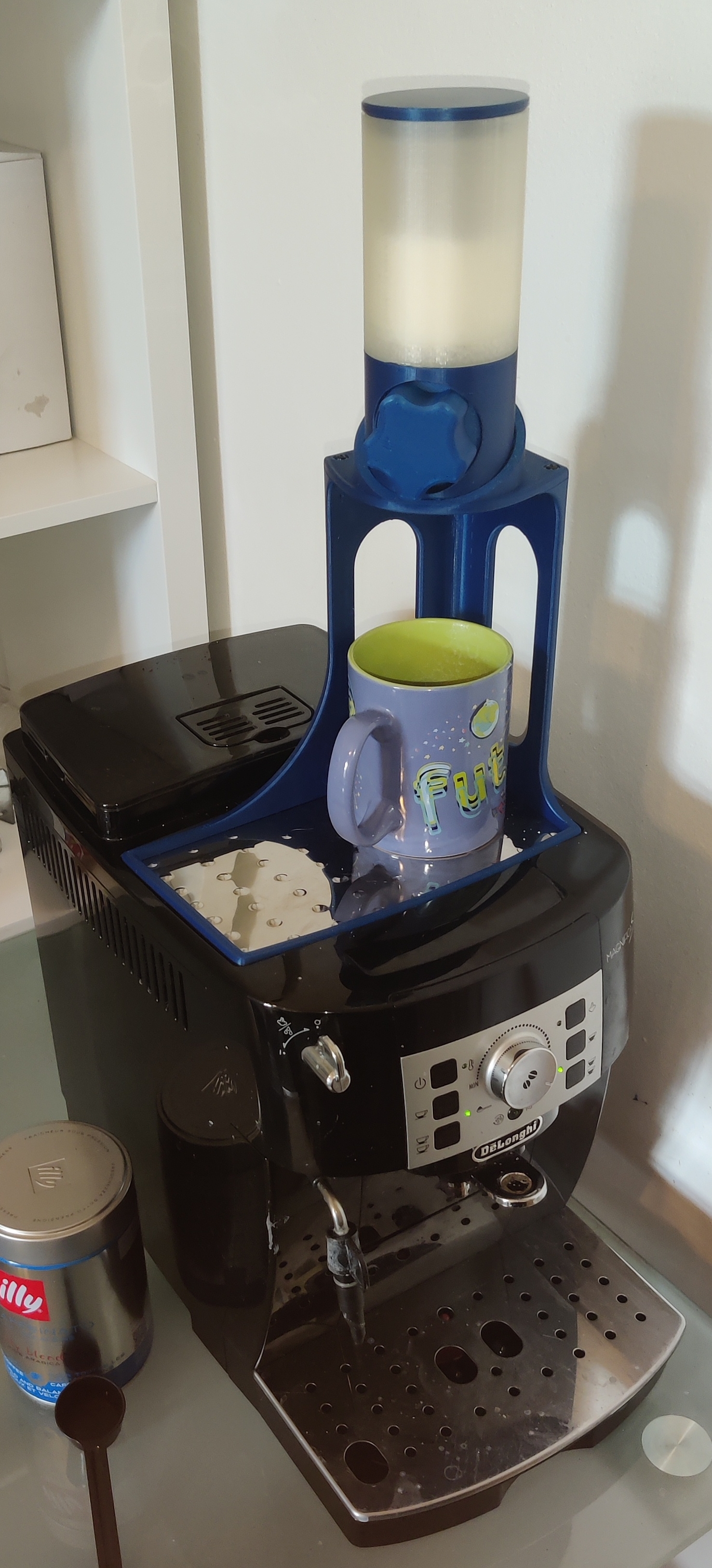 Sugar dispenser holder for Delonghi Magnifica S